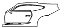 Door and Rear Fender Kit pattern for the 2027 Porsche 911 (992.2)