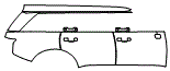 Door and Rear Fender Kit pattern for the 2027 Hyundai Palisade