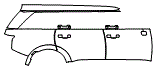 Door and Rear Fender Kit pattern for the 2027 Hyundai Palisade