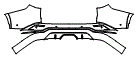 Rear Bumper Kit pattern for the 2026 Lexus TX