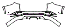 Rear Bumper Kit pattern for the 2026 Lexus TX