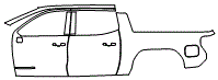 Door and Rear Fender Kit pattern for the 2026 GMC Sierra EV