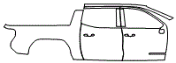 Door and Rear Fender Kit pattern for the 2026 GMC Sierra EV
