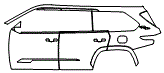 Door and Rear Fender Kit pattern for the 2026 Toyota Sequoia