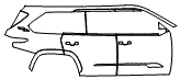 Door and Rear Fender Kit pattern for the 2026 Toyota Sequoia