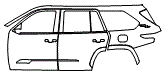 Door and Rear Fender Kit pattern for the 2026 Toyota Sequoia