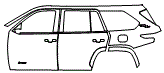 Door and Rear Fender Kit pattern for the 2026 Toyota Sequoia