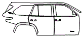 Door and Rear Fender Kit pattern for the 2026 Toyota Sequoia