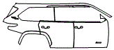 Door and Rear Fender Kit pattern for the 2026 Toyota Sequoia