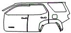 Door and Rear Fender Kit pattern for the 2026 Toyota 4Runner