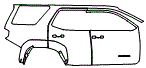 Door and Rear Fender Kit pattern for the 2026 Toyota 4Runner