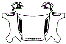Full Hood, Fender and Mirror Kit pattern for the 2027 Land Rover Defender 110