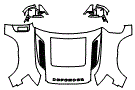 Full Hood, Fender and Mirror Kit pattern for the 2027 Land Rover Defender 110