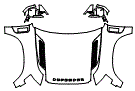 Full Hood, Fender and Mirror Kit pattern for the 2027 Land Rover Defender 110