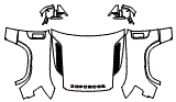 Full Hood, Fender and Mirror Kit pattern for the 2026 Land Rover Defender 130