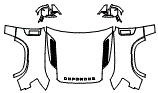 Full Hood, Fender and Mirror Kit pattern for the 2026 Land Rover Defender 130