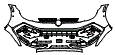 Bumper Kit pattern for the 2026 Volkswagen Golf R