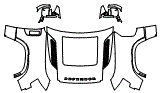 Full Hood, Fender and Mirror Kit pattern for the 2027 Land Rover Defender 110
