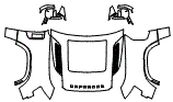 Full Hood, Fender and Mirror Kit pattern for the 2027 Land Rover Defender 110