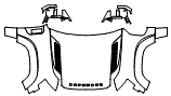Full Hood, Fender and Mirror Kit pattern for the 2027 Land Rover Defender 110