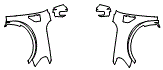 Full Fender and Mirror Kit pattern for the 2024 Ford F-150