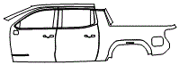 Door and Rear Fender Kit pattern for the 2026 GMC Sierra EV