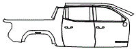 Door and Rear Fender Kit pattern for the 2026 GMC Sierra EV