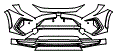 Bumper Kit pattern for the 2024 Toyota RAV4 Prime
