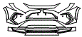 Bumper Kit pattern for the 2024 Toyota RAV4 Prime