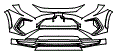 Bumper Kit pattern for the 2024 Toyota RAV4 Prime
