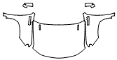 Full Hood, Fender and Mirror Kit pattern for the 2026 Chevrolet Silverado