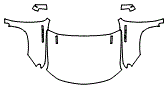 Full Hood, Fender and Mirror Kit pattern for the 2026 Chevrolet Silverado