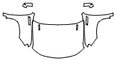 Full Hood, Fender and Mirror Kit pattern for the 2026 Chevrolet Silverado