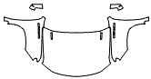 Full Hood, Fender and Mirror Kit pattern for the 2026 Chevrolet Silverado