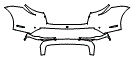 Rear Bumper Kit pattern for the 2027 Porsche Taycan