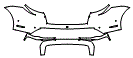 Rear Bumper Kit pattern for the 2027 Porsche Taycan