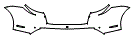 Rear Bumper Kit pattern for the 2027 Porsche Taycan