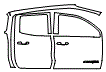 Rear Fender and Door Kit pattern for the 2026 GMC Canyon