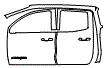 Rear Fender and Door Kit pattern for the 2026 GMC Canyon