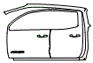 Rear Fender and Door Kit pattern for the 2026 GMC Canyon