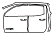 Rear Fender and Door Kit pattern for the 2026 GMC Canyon