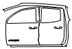 Rear Fender and Door Kit pattern for the 2026 GMC Canyon