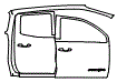 Rear Fender and Door Kit pattern for the 2026 GMC Canyon
