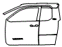 Door and A-Pillar Kit pattern for the 2026 Toyota Tacoma