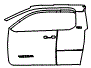 Door and A-Pillar Kit pattern for the 2026 Toyota Tacoma