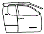 Door and A-Pillar Kit pattern for the 2026 Toyota Tacoma