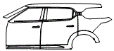 Door and Rear Fender Kit pattern for the 2025 VinFast VF9