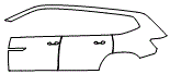 Door and Rear Fender Kit pattern for the 2026 Volkswagen Atlas (US)