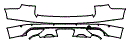 Rear Bumper Kit pattern for the 2026 Volkswagen Atlas (Canada)