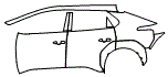 Door and Rear Fender Kit pattern for the 2027 Subaru Solterra (Canada)